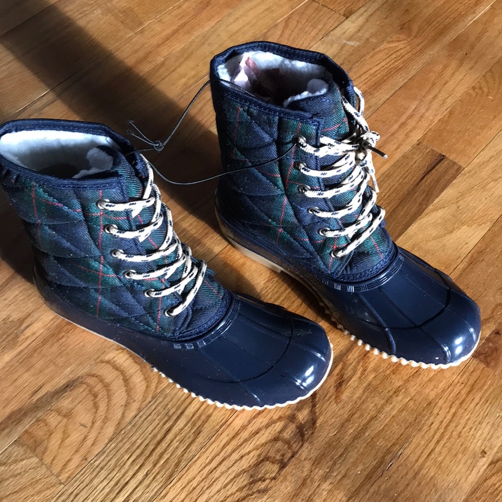 NWT Sociology Women’s Two-Tone Duck Boots • Size 7